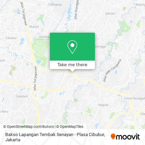 Bakso Lapangan Tembak Senayan - Plasa Cibubur map
