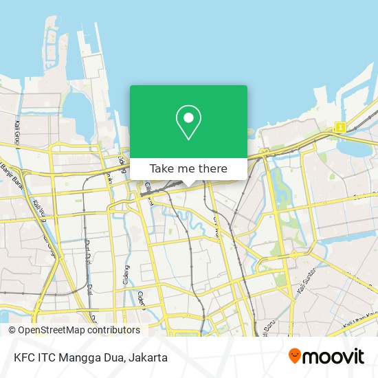 KFC ITC Mangga Dua map