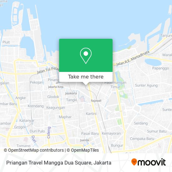 Priangan Travel Mangga Dua Square map