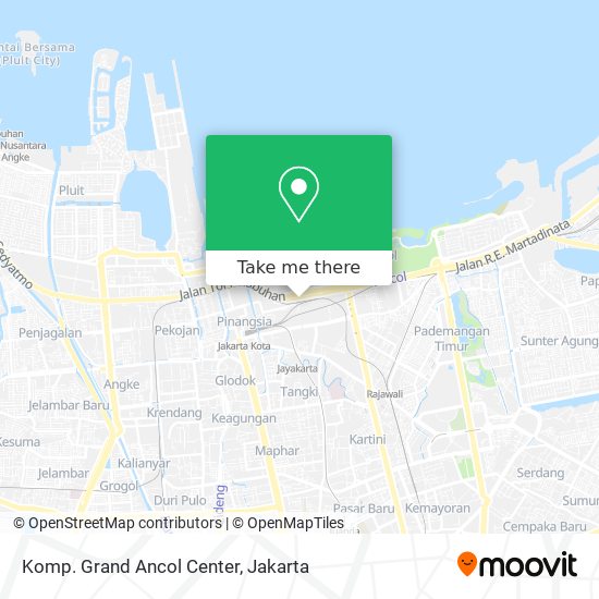 Komp. Grand Ancol Center map