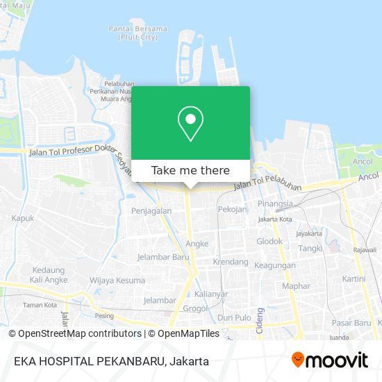 EKA HOSPITAL PEKANBARU map