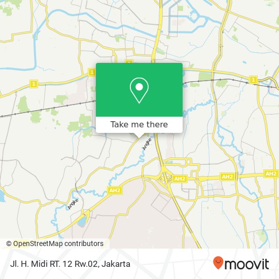 Jl. H. Midi RT. 12 Rw.02 map