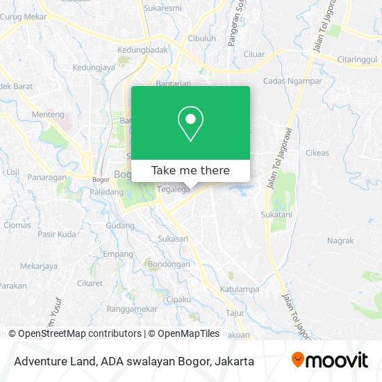 Adventure Land, ADA swalayan Bogor map