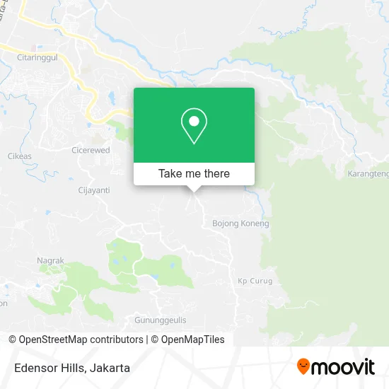 Edensor Hills map