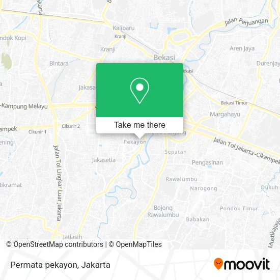 Permata pekayon map