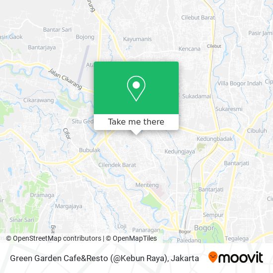 Green Garden Cafe&Resto (@Kebun Raya) map