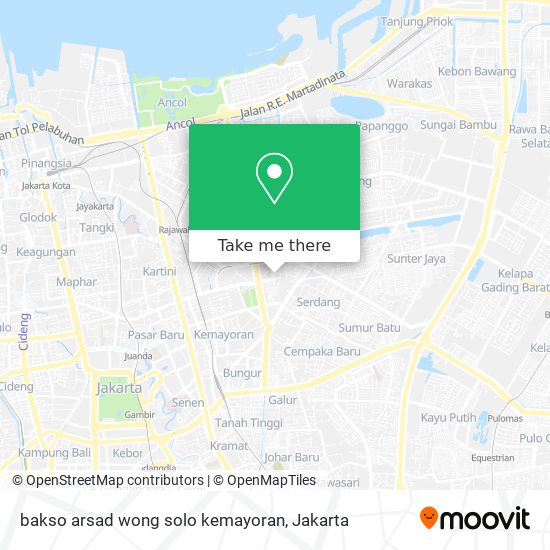 bakso arsad wong solo kemayoran map