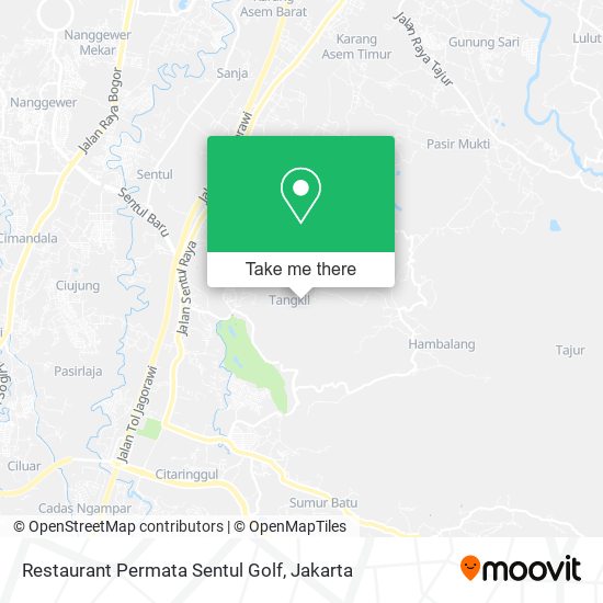 Restaurant Permata Sentul Golf map
