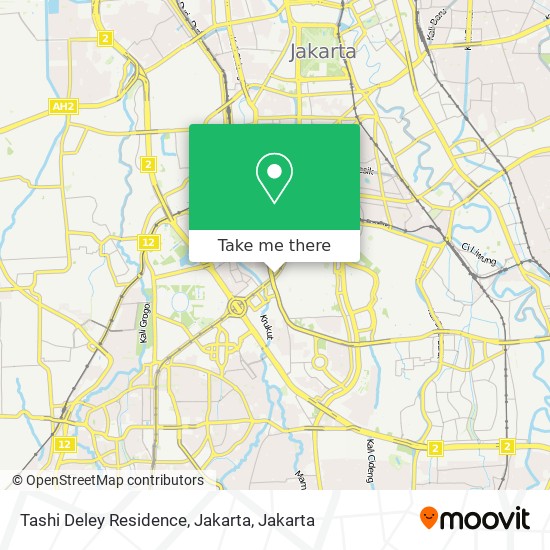 Tashi Deley Residence, Jakarta map