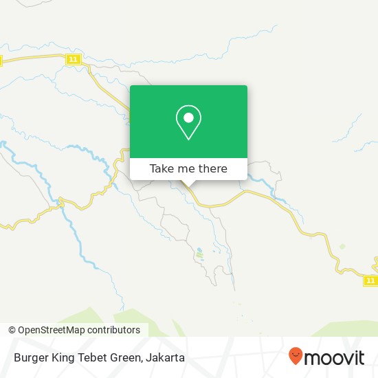 Burger King Tebet Green map