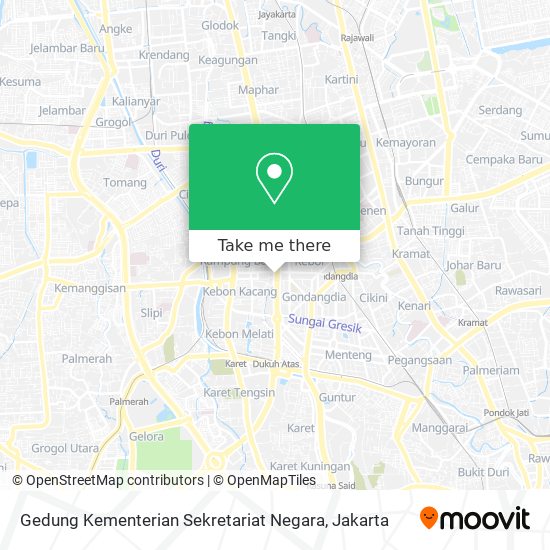 Gedung Kementerian Sekretariat Negara map