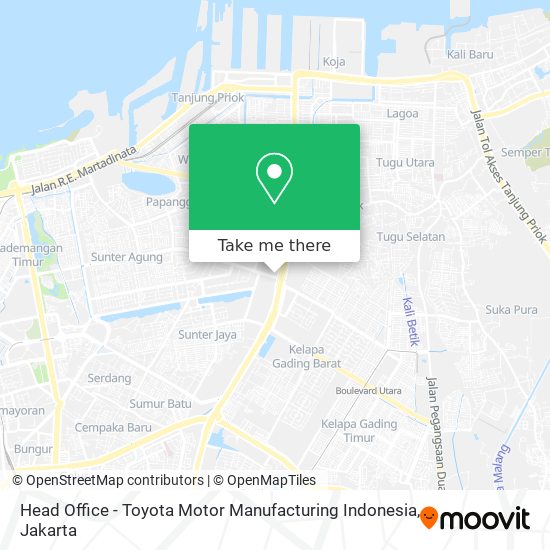 Head Office - Toyota Motor Manufacturing Indonesia map