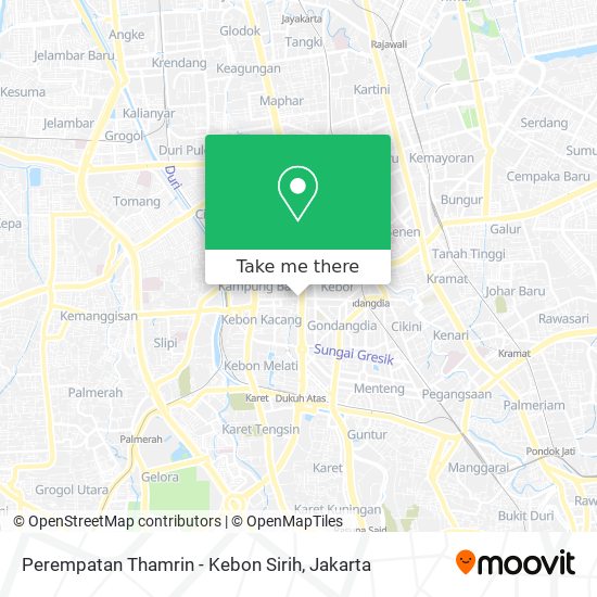 Perempatan Thamrin - Kebon Sirih map