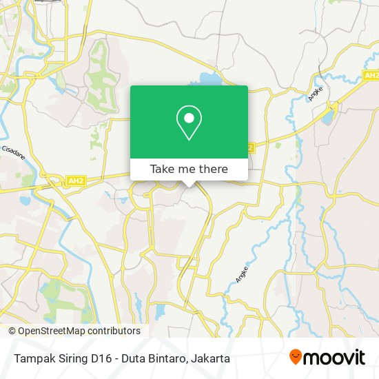 Tampak Siring D16 - Duta Bintaro map
