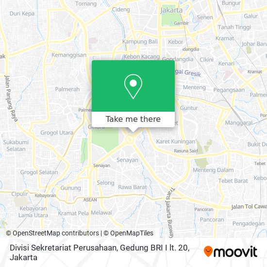 Divisi Sekretariat Perusahaan, Gedung BRI I lt. 20 map