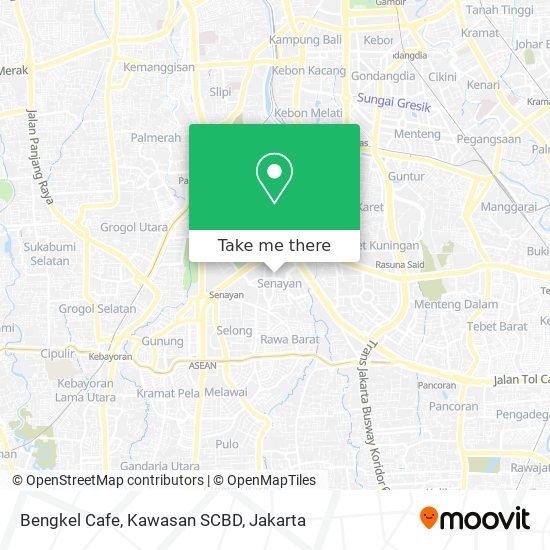 Bengkel Cafe, Kawasan SCBD map