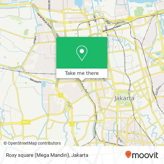 Roxy square (Mega Mandiri) map