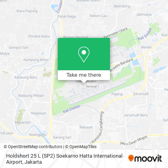 Holdshort 25 L (SP2) Soekarno Hatta International Airport map