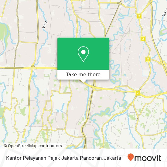 Kantor Pelayanan Pajak Jakarta Pancoran map