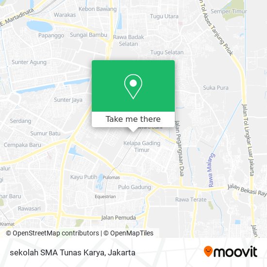 sekolah SMA Tunas Karya map