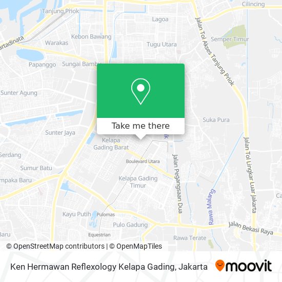 Ken Hermawan Reflexology Kelapa Gading map