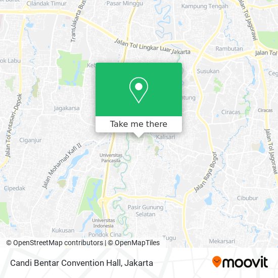 Candi Bentar Convention Hall map