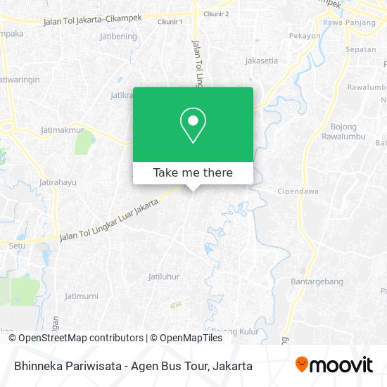 Bhinneka Pariwisata - Agen Bus Tour map