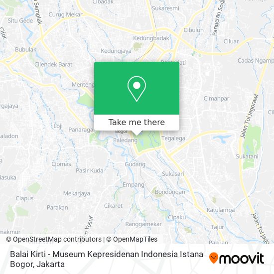 Balai Kirti - Museum Kepresidenan Indonesia Istana Bogor map