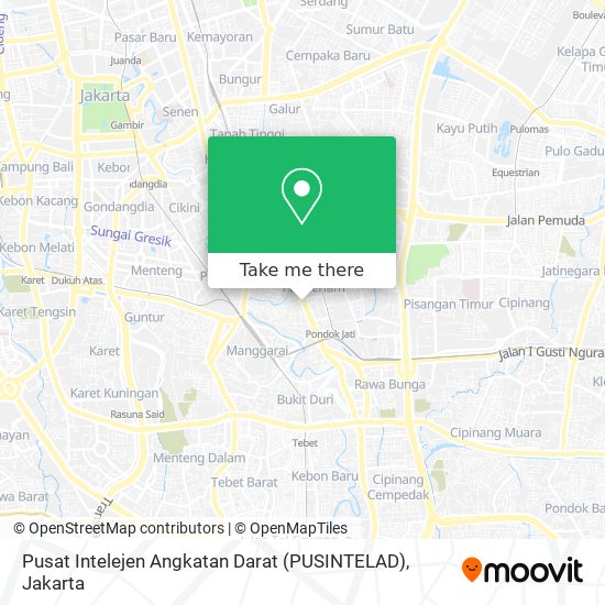 Pusat Intelejen Angkatan Darat (PUSINTELAD) map