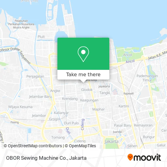 OBOR Sewing Machine Co. map