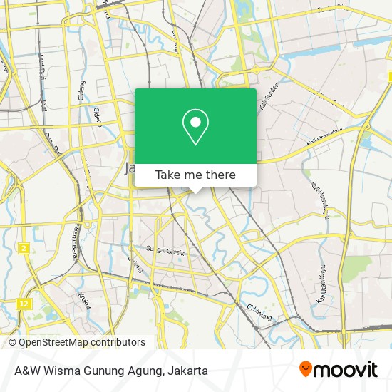 A&W Wisma Gunung Agung map