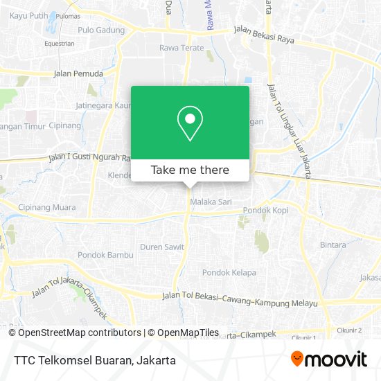 TTC Telkomsel Buaran map