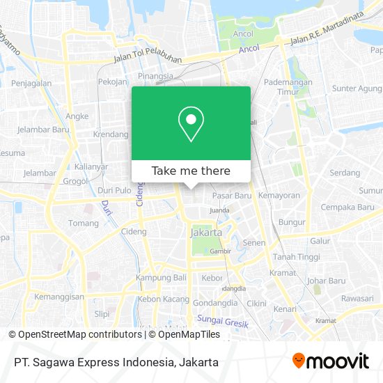 PT. Sagawa Express Indonesia map