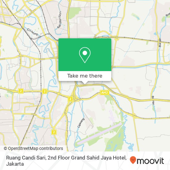 Ruang Candi Sari, 2nd Floor Grand Sahid Jaya Hotel map
