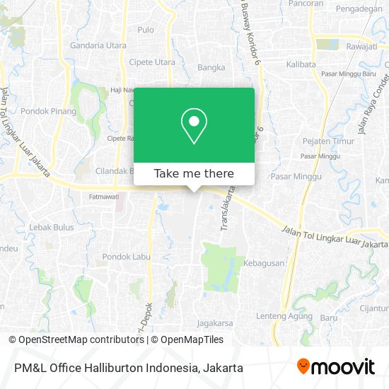 PM&L Office Halliburton Indonesia map