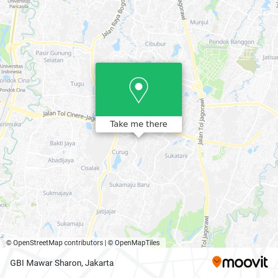 GBI Mawar Sharon map