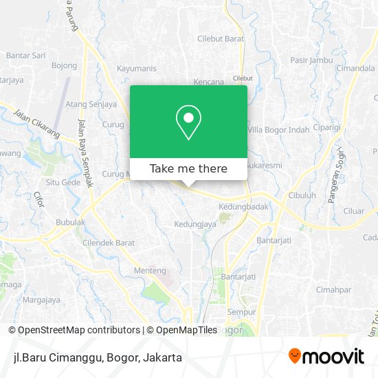 jl.Baru Cimanggu, Bogor map