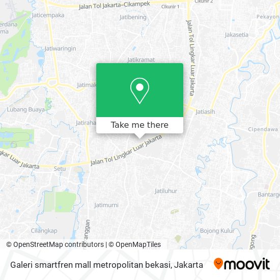 Galeri smartfren mall  metropolitan bekasi map