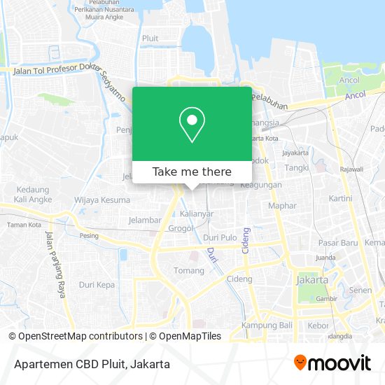 Apartemen CBD Pluit map