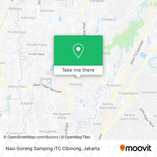 Nasi Goreng Samping iTC Cibinong map