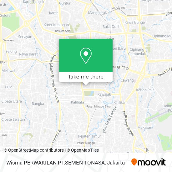 Wisma PERWAKILAN PT.SEMEN TONASA map