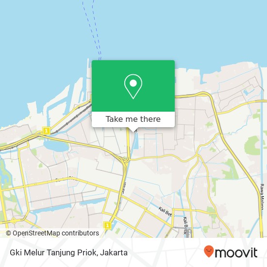 Gki Melur Tanjung Priok map