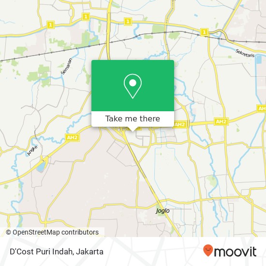 D'Cost Puri Indah map