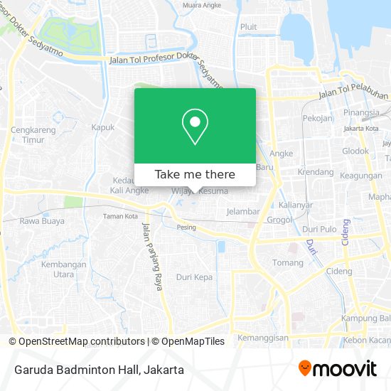 Garuda Badminton Hall map