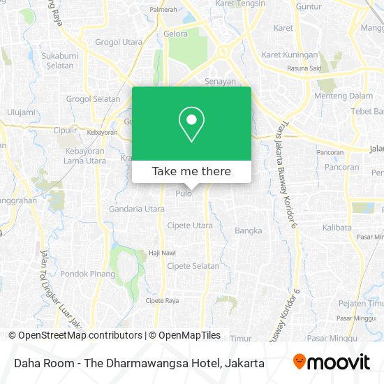 Daha Room - The Dharmawangsa Hotel map