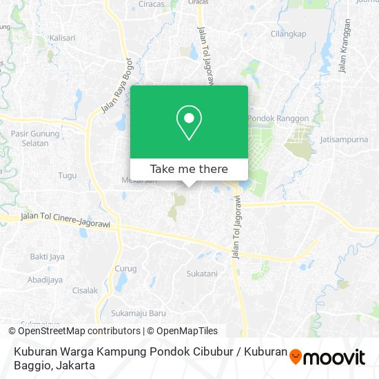 Kuburan Warga Kampung Pondok Cibubur / Kuburan Baggio map