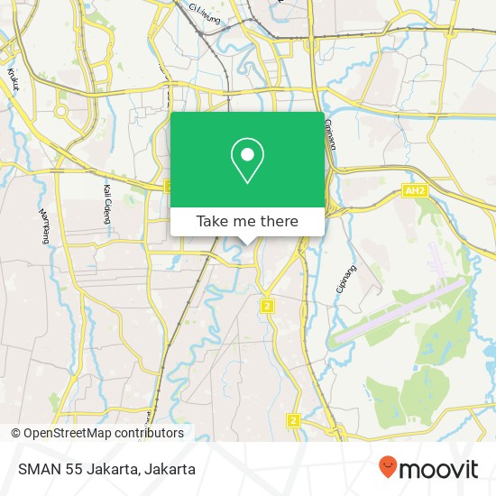 SMAN 55 Jakarta map