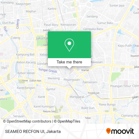 SEAMEO RECFON UI map