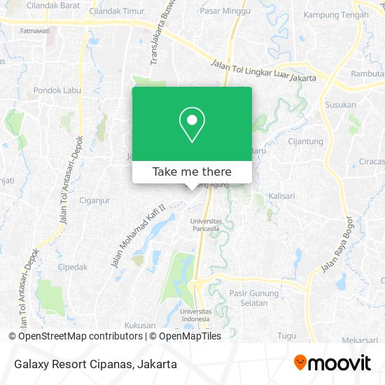Galaxy Resort Cipanas map