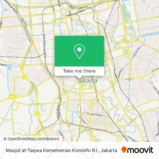 Masjid at-Taqwa Kementerian Kominfo R.I. map